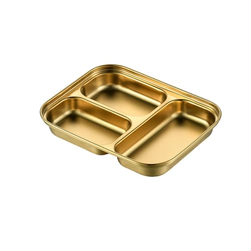 Chinesische Haushalts-Edelstahlplatte, drei sturzsichere Platten, goldfarben, kleine Box #2 von TROSIQUANJIA