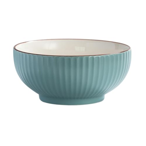 Chinesischer Haushalt, kreative Persönlichkeit, exquisite und langlebige Unterglasur-Keramik-Nudelsuppenschale, blau, 15,2 cm große Schüssel Chinesischer Haushalt, kreative Persönlichkeit, exquisite und langlebige Unterglasur-Keramik-Nudelsuppenschale, blau, 15,2 cm große Schüssel von TROSIQUANJIA