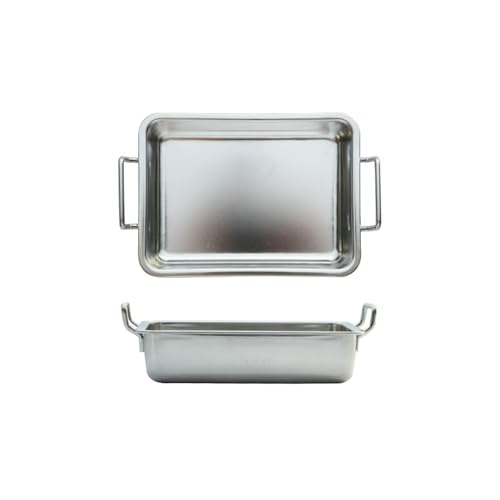 Edelstahl mit Ohren, Snack-Teller, Restaurant, kommerziell, exquisit und praktisch, 304 Silber (mit Ohren) von TROSIQUANJIA
