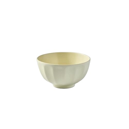 Einfache, exquisite, frische und niedliche Unterglasurfarbe, cremefarben, milchig weiß, 12,7 cm große Schüssel Einfache, exquisite, frische und niedliche Unterglasurfarbe, cremefarben, milchig weiß, 12,7 cm große Schüssel von TROSIQUANJIA