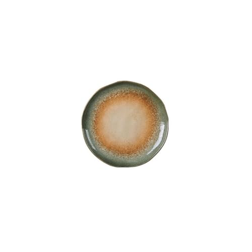Einfache und exquisite Retro-Keramikgeschirr für den Haushalt, kann in der Mikrowelle verwendet werden, runde Salatschalen - 17,8 cm (7 Zoll) Scheib von TROSIQUANJIA