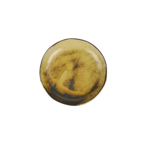 Einfache und exquisite Retro-Keramikgeschirr für den Haushalt, kann in der Mikrowelle verwendet werden, runde Salatschüssel, 22,9 cm, rund, tief, rot und gelb. Einfache und exquisite Retro-Keramikgeschirr für den Haushalt, kann in der Mikrowelle verwendet werden, runde Salatschüssel, 22,9 cm, rund, tief, rot und gelb. von TROSIQUANJIA