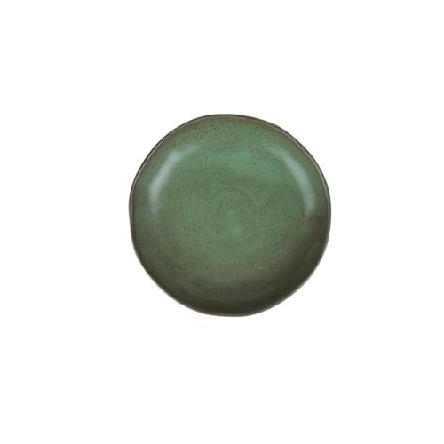 Einfache und exquisite Retro-Keramikgeschirr für den Haushalt, kann in der Mikrowelle verwendet werden, runde Salatschüssel, 22,9 cm, tiefes Rotgrün. Einfache und exquisite Retro-Keramikgeschirr für den Haushalt, kann in der Mikrowelle verwendet werden, runde Salatschüssel, 22,9 cm, tiefes Rotgrün. von TROSIQUANJIA