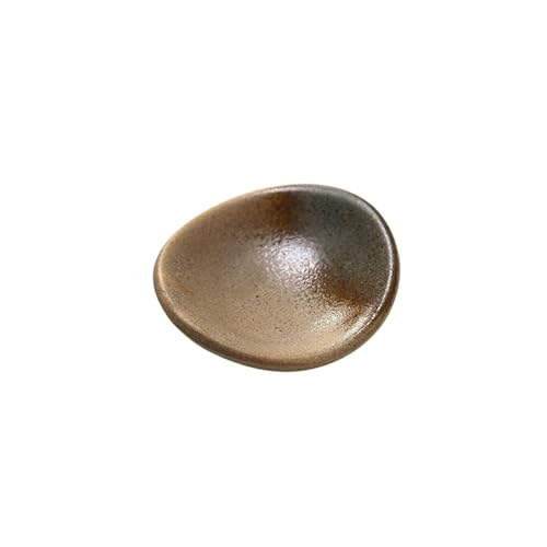 Einfarbiges Keramik-Ofen-Essstäbchenregal, japanisches kreatives Retro-Geschirr, Essstäbchen, oval, Anti-Töpferei von TROSIQUANJIA