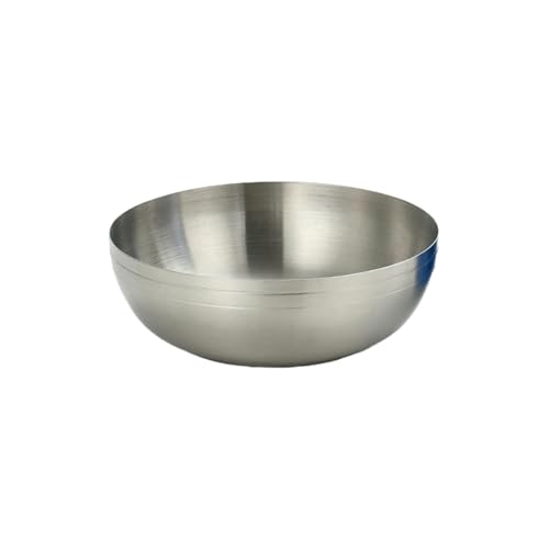 Einlagige Kimchi-Schüssel aus Edelstahl, koreanisches exquisites Haushaltsgeschirr (Kimchi-Schale), Silber, 15 cm von TROSIQUANJIA