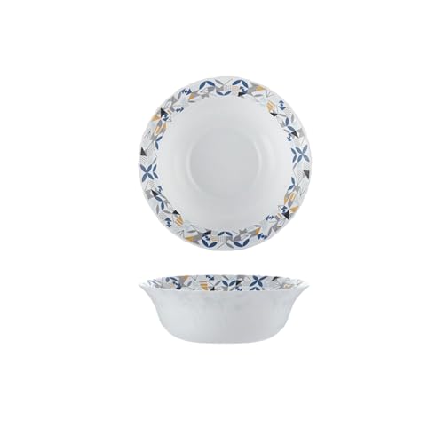 Europäischer Haushalt, hitzebeständige Spitze, gehärtete Glaskeramik, exquisite Teller, geometrische Blume, 22,9 cm Spitzen-Eimerschüssel Europäischer Haushalt, hitzebeständige Spitze, gehärtete Glaskeramik, exquisite Teller, geometrische Blume, 22,9 cm Spitzen-Eimerschüssel von TROSIQUANJIA