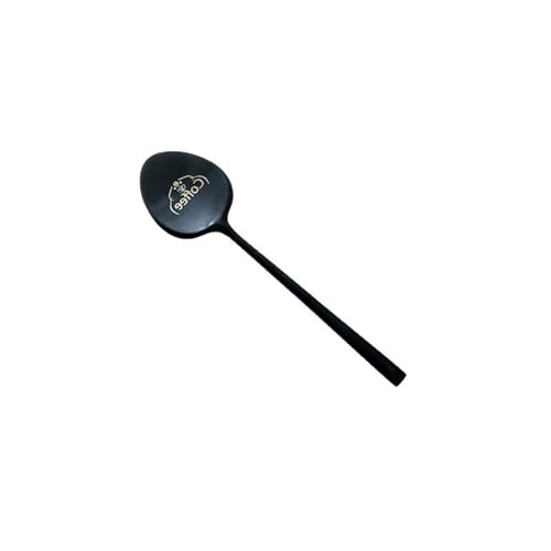 Französischer Haushalt, minimalistischer 304 Edelstahl, kreativer schwarzer Kaffee-Rührlöffel, Spiegel, Kaffee von TROSIQUANJIA