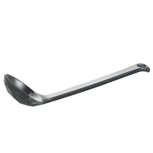 Große runde Suppenschüssel aus Keramik, japanischer Haushalt, einfach und exquisit, Lamian-Nudellöffel [schwarz] von TROSIQUANJIA