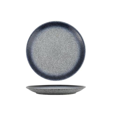 Japanischer Haushalt, einfache und exquisite Retro-Unterglasur-Keramikplatte, 25,4 cm, japanischer flacher Teller - Lan Bing Japanischer Haushalt, einfache und exquisite Retro-Unterglasur-Keramikplatte, 25,4 cm, japanischer flacher Teller - Lan Bing von TROSIQUANJIA
