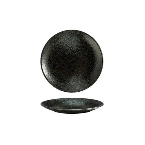 Keramik 30,5 cm runde Steakplatte Japanischer Haushalt Einfachheit -8 flache Teller [Heizhen] von TROSIQUANJIA