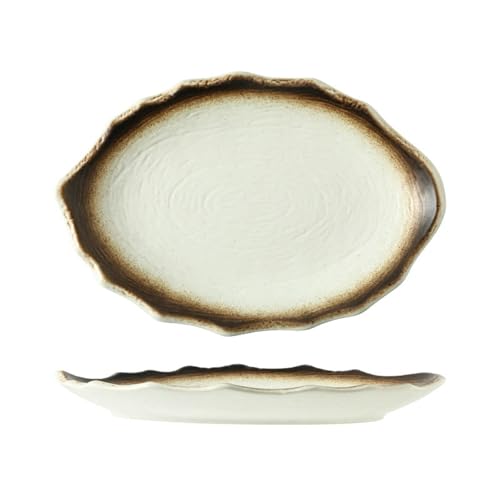 Keramik-Eierform, gedämpftes Fischteller, japanisches Haushaltsgeschirr, Sesam Keramik-Eierform, gedämpftes Fischteller, japanisches Haushaltsgeschirr, Sesam von TROSIQUANJIA