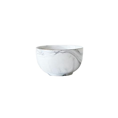 Keramik-Marmor-Teller, nordischer Stil, minimalistisch, Phnom Penh-Geschirr, 11,4 cm Reisschale von TROSIQUANJIA