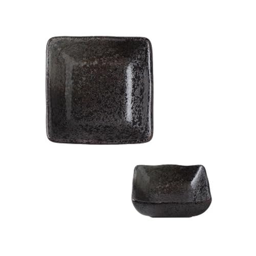 Keramik-Schale, quadratisch, 7,5 cm, japanisches exquisites Haushaltsgeschirr - Heizhen Keramik-Schale, quadratisch, 7,5 cm, japanisches exquisites Haushaltsgeschirr - Heizhen von TROSIQUANJIA