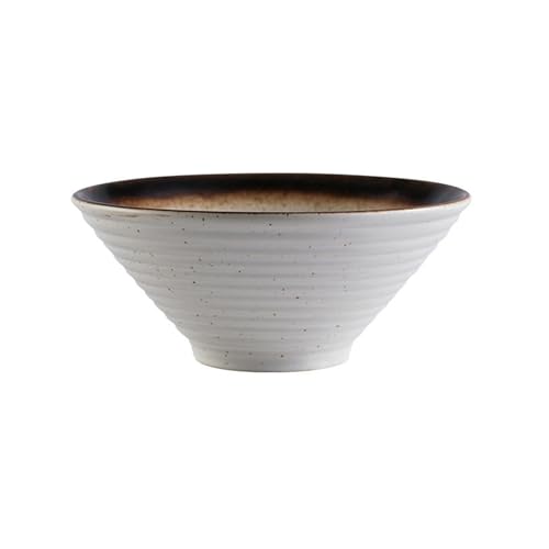 Keramik-Schüssel, 22,9 cm, Klassenkameradin, Delfinknochen, Lamian-Nudeln, japanisches einfaches Persönlichkeitsgeschirr, Sesam von TROSIQUANJIA