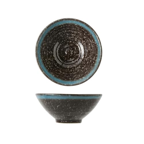Keramik-ofenglasierte runde Reisschale, japanisches Haushaltsgeschirr, 14 cm von TROSIQUANJIA