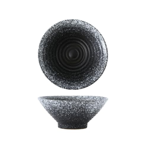 Keramik-ofenglasierte runde Reisschale, japanisches Haushaltsgeschirr, 16,5 cm [zwölfter Mondmonat] von TROSIQUANJIA