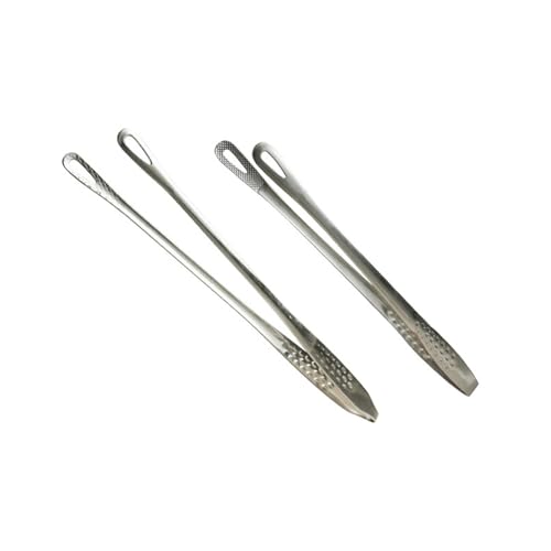Koreanischer Haushalt Langstiel Grillclip Steak Gebratene Nudeln Verbrühungsschutz Brotklammer Silber klein + groß Koreanischer Haushalt Langstiel Grillclip Steak Gebratene Nudeln Verbrühungsschutz Brotklammer Silber klein + groß von TROSIQUANJIA