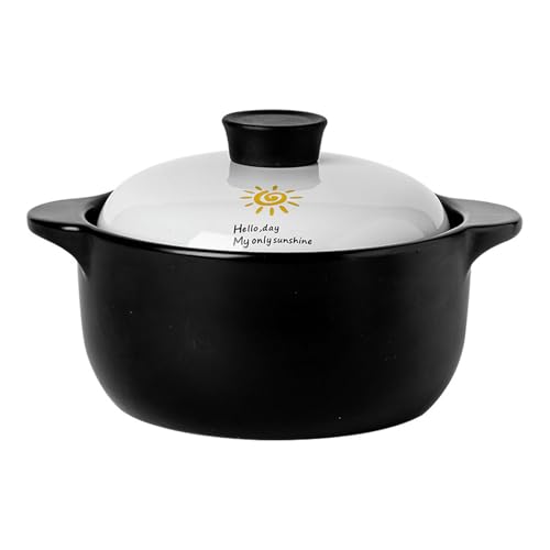 Koreanischer Haushaltskasserolle, klein, frisch, hochtemperaturbeständig, Keramik, exquisite Auflaufform – 2,5 l Kasserolle [2–3 Personen] von TROSIQUANJIA