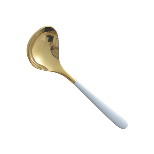 Koreanischer Haushaltslöffel aus 304 Edelstahl, exquisit, rund, Schwarz / Gold Koreanischer Haushaltslöffel aus 304 Edelstahl, exquisit, rund, Schwarz / Gold von TROSIQUANJIA