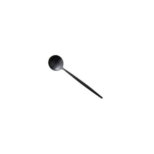 Kreativer Kaffeelöffel aus 304er Edelstahl, 13 cm, Titan, exquisiter Löffel, mattschwarz Kreativer Kaffeelöffel aus 304er Edelstahl, 13 cm, Titan, exquisiter Löffel, mattschwarz von TROSIQUANJIA