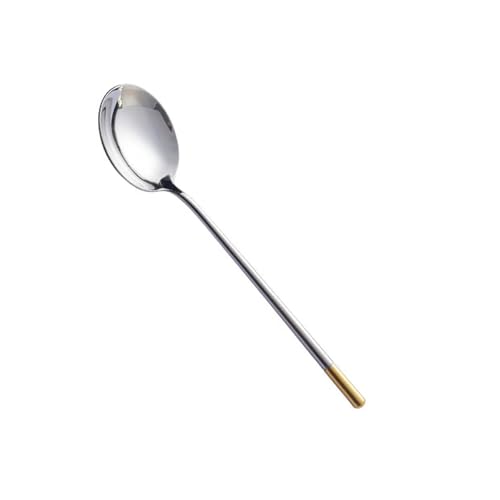 Nordic Spiegelleuchte Haushalt 304 Edelstahl Kaltgetränk Rührlöffel - goldener Schwanz des Hauptlöffels von TROSIQUANJIA