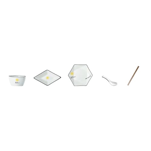 Nordic Wind Haushalt Einfache und exquisite kreative Hochtemperaturplatte Geschirr - 18-teiliges Set für vier Personen Nordic Wind Haushalt Einfache und exquisite kreative Hochtemperaturplatte Geschirr - 18-teiliges Set für vier Personen von TROSIQUANJIA