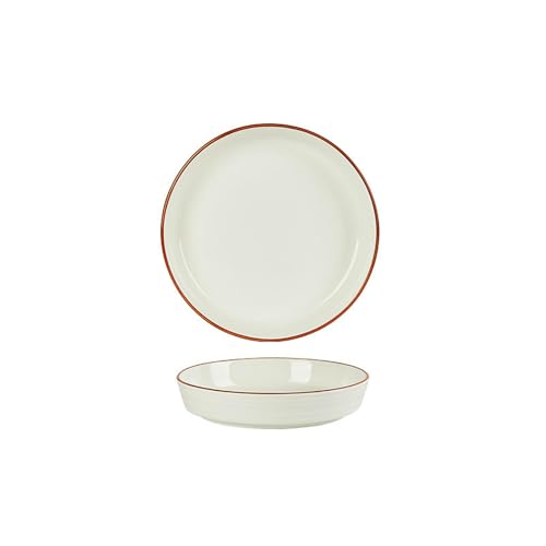 Nordic Wind Haushalt einfache und exquisite hochtemperaturbeständige Keramik-Unterglasur-Farbschalen - 17,8 cm Teller von TROSIQUANJIA