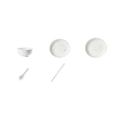 Nordic Wind Haushalt einfaches und exquisites hochtemperaturbeständiges Keramikgeschirr-Set mit 16 Stück für 4 Personen. von TROSIQUANJIA