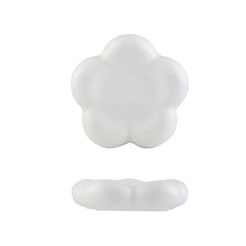 Nordic Wind Home Kreative Blumen Einfache reine weiße Keramik Pendelteller Blumenteller groß von TROSIQUANJIA