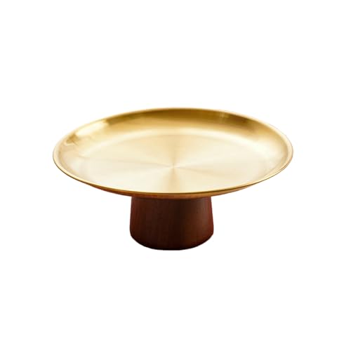 Nordischer Haushalt, einfarbig, einfache und exquisite Edelstahl-Obstschale, groß, 20 cm, goldfarben von TROSIQUANJIA