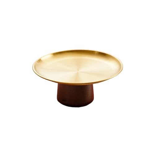 Nordischer Haushalt, einfarbig, einfache und exquisite Edelstahl-Obstschale, hoch, klein, 17 cm, goldfarben von TROSIQUANJIA