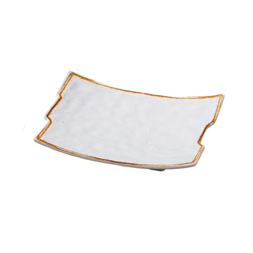 Nordischer Stil, kommerzielle unregelmäßige Form, einfache Glasur, exquisites Geschirr, 33 cm Relief-Modellierplatte Nordischer Stil, kommerzielle unregelmäßige Form, einfache Glasur, exquisites Geschirr, 33 cm Relief-Modellierplatte von TROSIQUANJIA