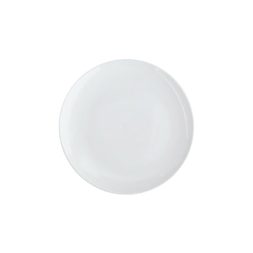 Nordischer Wind Haushalt in den letzten Monaten, reine weiße geprägte dunkle Maserung, Westernsteak, flache Platte, 19,1 cm flache Platte. von TROSIQUANJIA