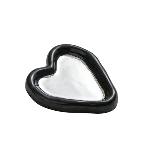 Personalisierte Schmuck-Requisitenteller, galvanisiert, helle Schmuckplatte, Schwarz / Silber von TROSIQUANJIA
