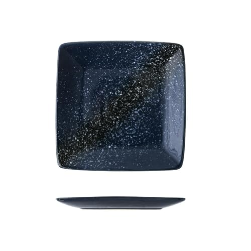 Quadratische Keramik-Knochenschale, japanische Retro-Ideen, nebliges Meer, 20,3 cm von TROSIQUANJIA