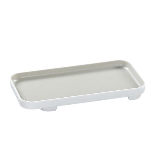 Runde Glasurfarbe im nordischen Stil, exquisite, einfache, sturzsichere Platte, 26,7 cm, zweifarbig, sandgestrahlt, rechteckig Runde Glasurfarbe im nordischen Stil, exquisite, einfache, sturzsichere Platte, 26,7 cm, zweifarbig, sandgestrahlt, rechteckig von TROSIQUANJIA