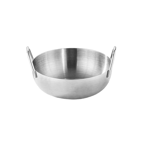 Runde Gurkenschüssel aus Edelstahl, koreanisches Haushaltsgeschirr, Silber, klein, 8,5 cm Runde Gurkenschüssel aus Edelstahl, koreanisches Haushaltsgeschirr, Silber, klein, 8,5 cm von TROSIQUANJIA