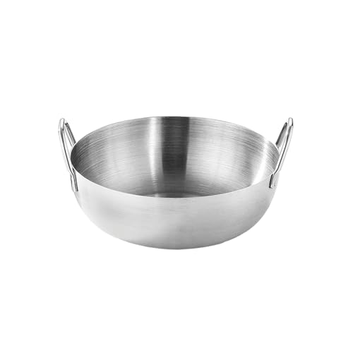 Runde Gurkenschüssel aus Edelstahl, koreanisches Haushaltsgeschirr, Silber, mittelgroß, 10 cm Runde Gurkenschüssel aus Edelstahl, koreanisches Haushaltsgeschirr, Silber, mittelgroß, 10 cm von TROSIQUANJIA