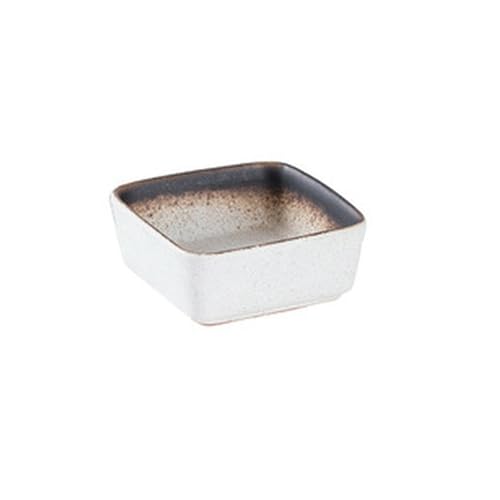 Runde Keramik-Grill-Gewürzschale, japanischer Haushalt, kleines einfaches Geschirr, Snack, quadratisch, Sesam von TROSIQUANJIA