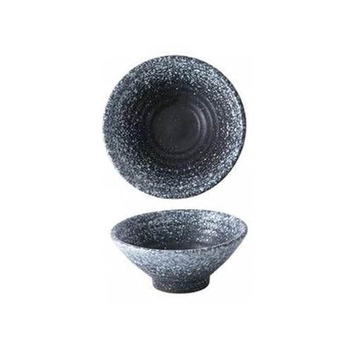Runde Reisschale aus Keramik, ofenglasiert, japanisches Haushaltsgeschirr, 11,4 cm [zwölfter Mondmonat] von TROSIQUANJIA