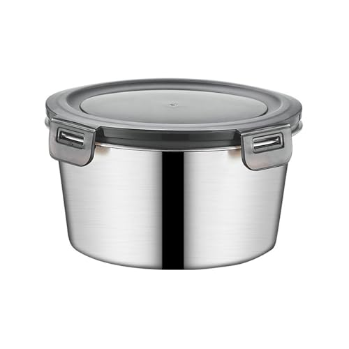 Runde versiegelte Frischhaltebox aus Edelstahl mit Deckel, Haushaltskühlschrank, Kühlgeschirr, 3500 ml Runde versiegelte Frischhaltebox aus Edelstahl mit Deckel, Haushaltskühlschrank, Kühlgeschirr, 3500 ml von TROSIQUANJIA