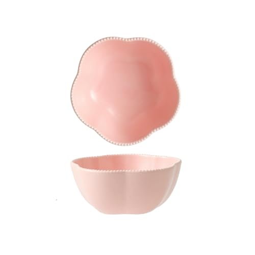 Süße Dessert-Blumenschüssel für Kuchen, Backen, Salat, Obst, Rosa von TROSIQUANJIA