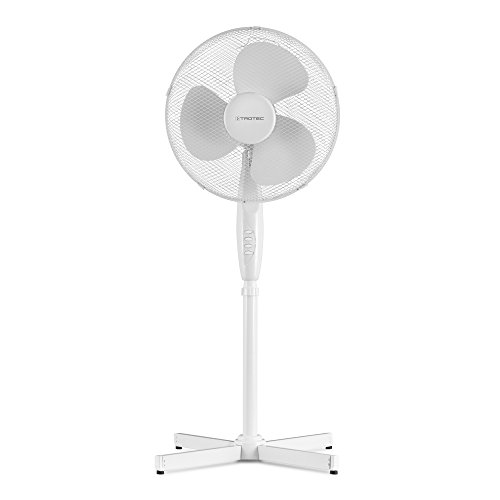 TROTEC, Standventilator, TVE 16, höhenverstellbar, 3 Geschwindigkeitsstufen, automatische 90°-Oszilation, weiß, Artikelnummer: 1510005031 von TROTEC