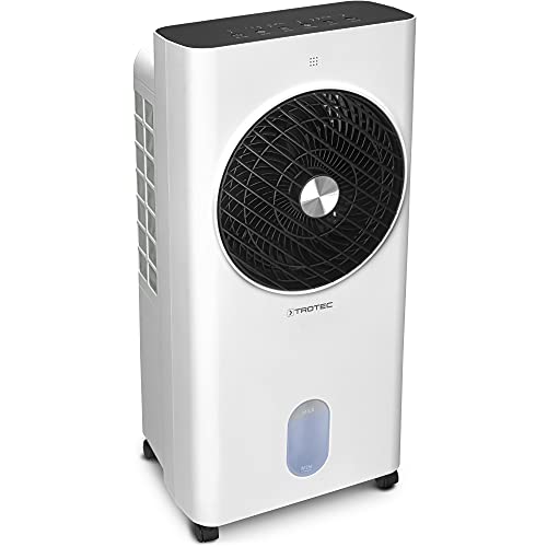 TROTEC Aircooler PAE 31 mobiler Luftkühler, 3-in-1 Luftkühler, Luftbefeuchter und Ventilator, 6 l Tank, 1,1 l/h Verdunstungsleistung, 3 Gebläsestufen, Timer, Nachtmodus von TROTEC