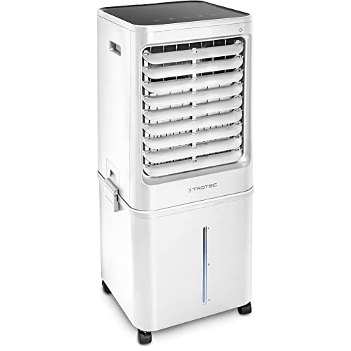 TROTEC Aircooler PAE 61 mobiler Luftkühler, 4-in-1 Luftkühler, Luftbefeuchter, Luftreiniger und Ventilator, 40 l Tank, 2,6 l/h Verdunstungsleistung, 4 Gebläsestufen, Timer, Nachtmodus von TROTEC