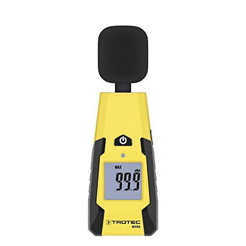 TROTEC BS06 Schallpegelmessgerät (40-130 dB) Geräuschquellen erfassen Windschutz Sensor Messgerät von TROTEC