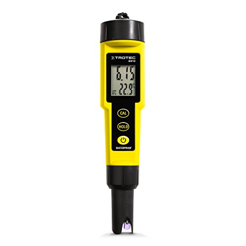TROTEC pH Wert Messgerät BW10 – Für Aquarium, Teich, Pool – Messbereich 0,00-14,00 pH, Abschaltautomatik, Wassertemperatur von TROTEC