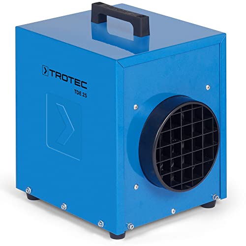 TROTEC Bauheizer TDE 25 – Heizleistung 3 kW – Luftmenge 206 m³/h – Heizgebläse elektrisch für Baustelle von TROTEC