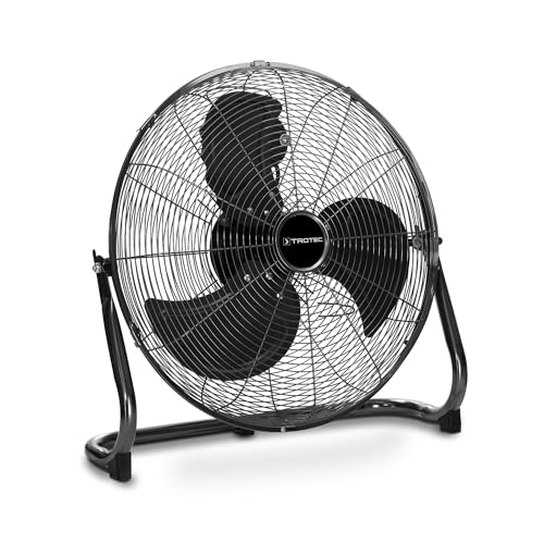TROTEC Bodenventilator TVM 19 – 120 W, Ø 45 cm, Metallgehäuse, 3 Geschwindigkeiten, neigbar, leistungsstark, ideal für Wohnung, Büro oder Studio von TROTEC