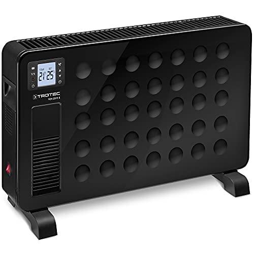 TROTEC Heizkörper elektro TCH 2311 E – Heizleistung 1000 W / 1300 W / 2300 W – Konvektor mobil, schwarz von TROTEC